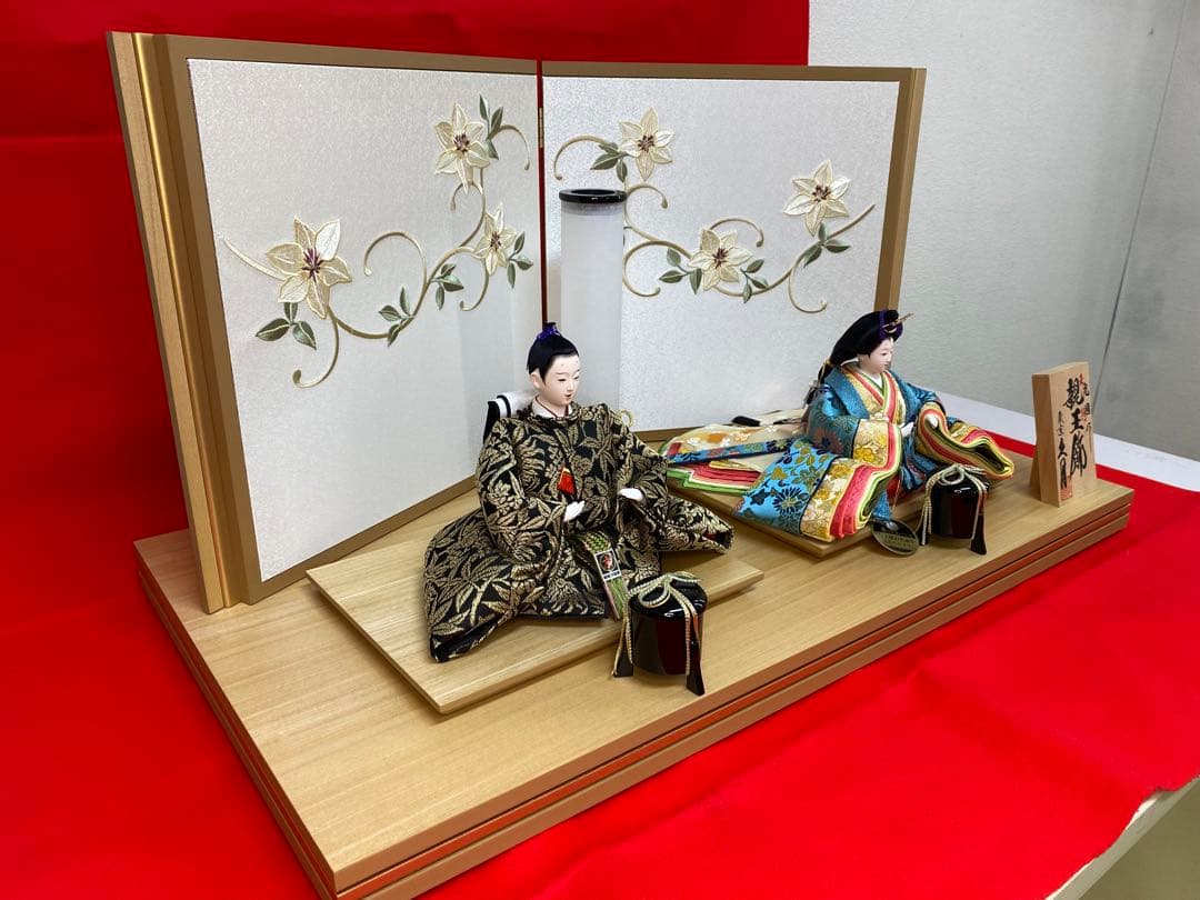 東京久月　人形師　光園作　雛人形　親王飾り・作家者・お子様の名前プレート付