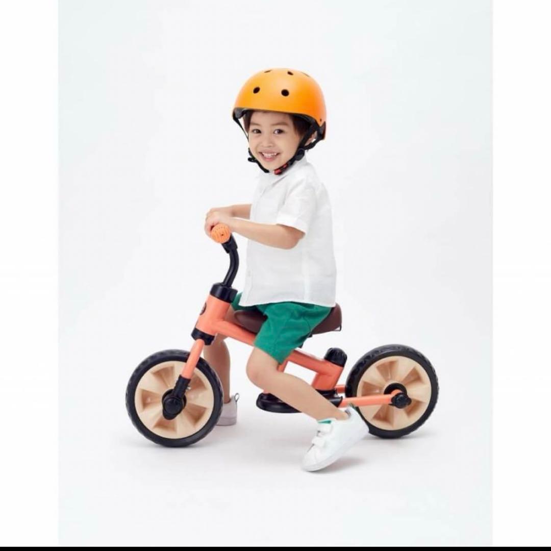 サンライダー NEO オレンジ 三輪車 押し棒付き 幼児用