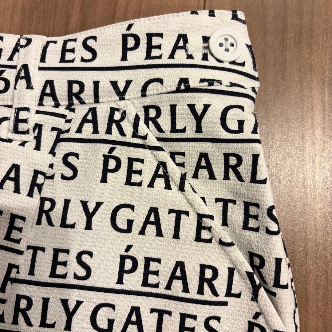 美品 PEARLY GATES パーリーゲイツ ロゴ総柄 スカート 0 ゴルフ