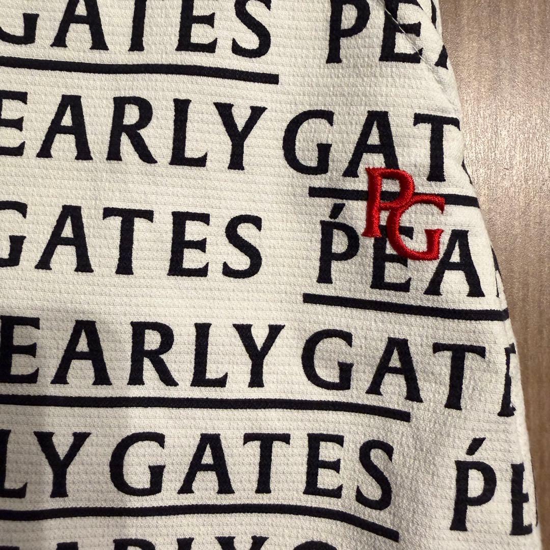 美品 PEARLY GATES パーリーゲイツ ロゴ総柄 スカート 0 ゴルフ