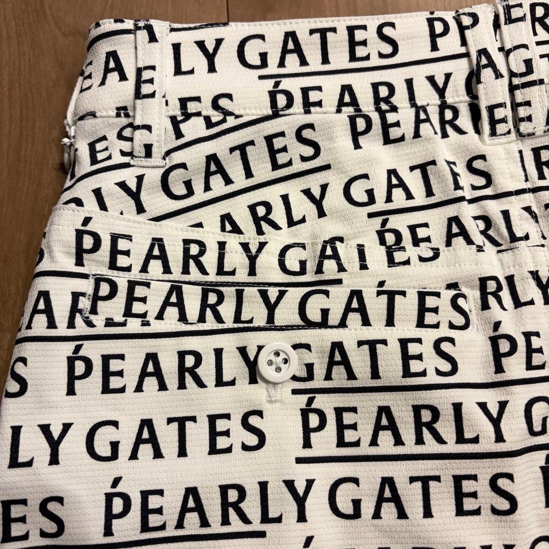 美品 PEARLY GATES パーリーゲイツ ロゴ総柄 スカート 0 ゴルフ