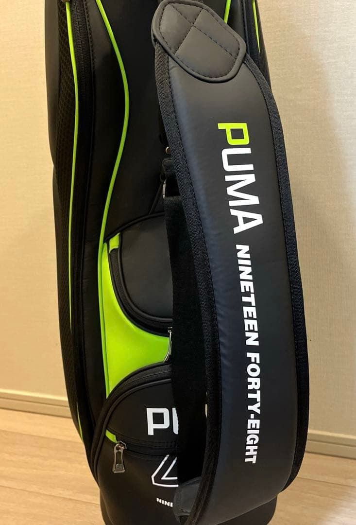 PUMA プーマ キャディバッグ ブラック/グリーン