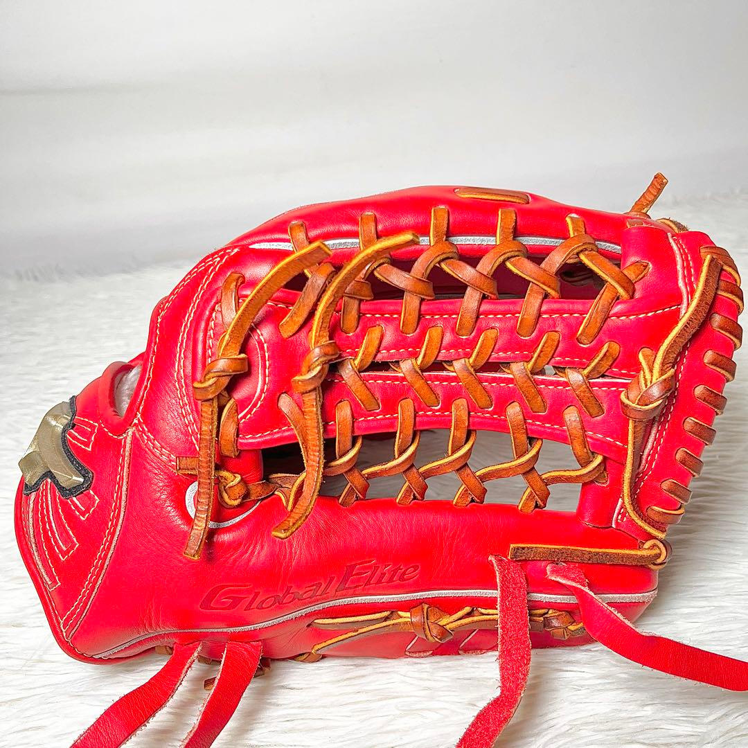 【美品】ミズノ PT0120 軟式グローブ 外野手用 グローバルエリート 右投げ