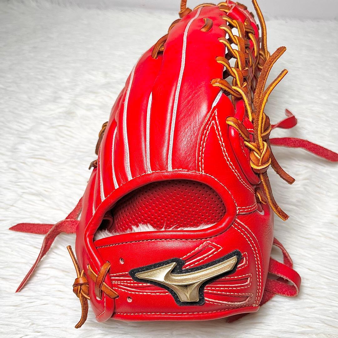 【美品】ミズノ PT0120 軟式グローブ 外野手用 グローバルエリート 右投げ