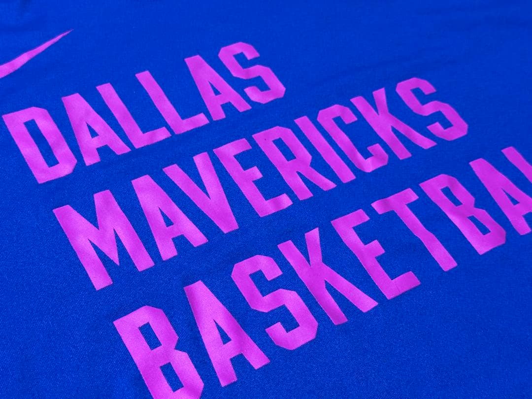 マーベリックスNBA24シーズン選手支給品UsedプラクティスTシャツLサイズ