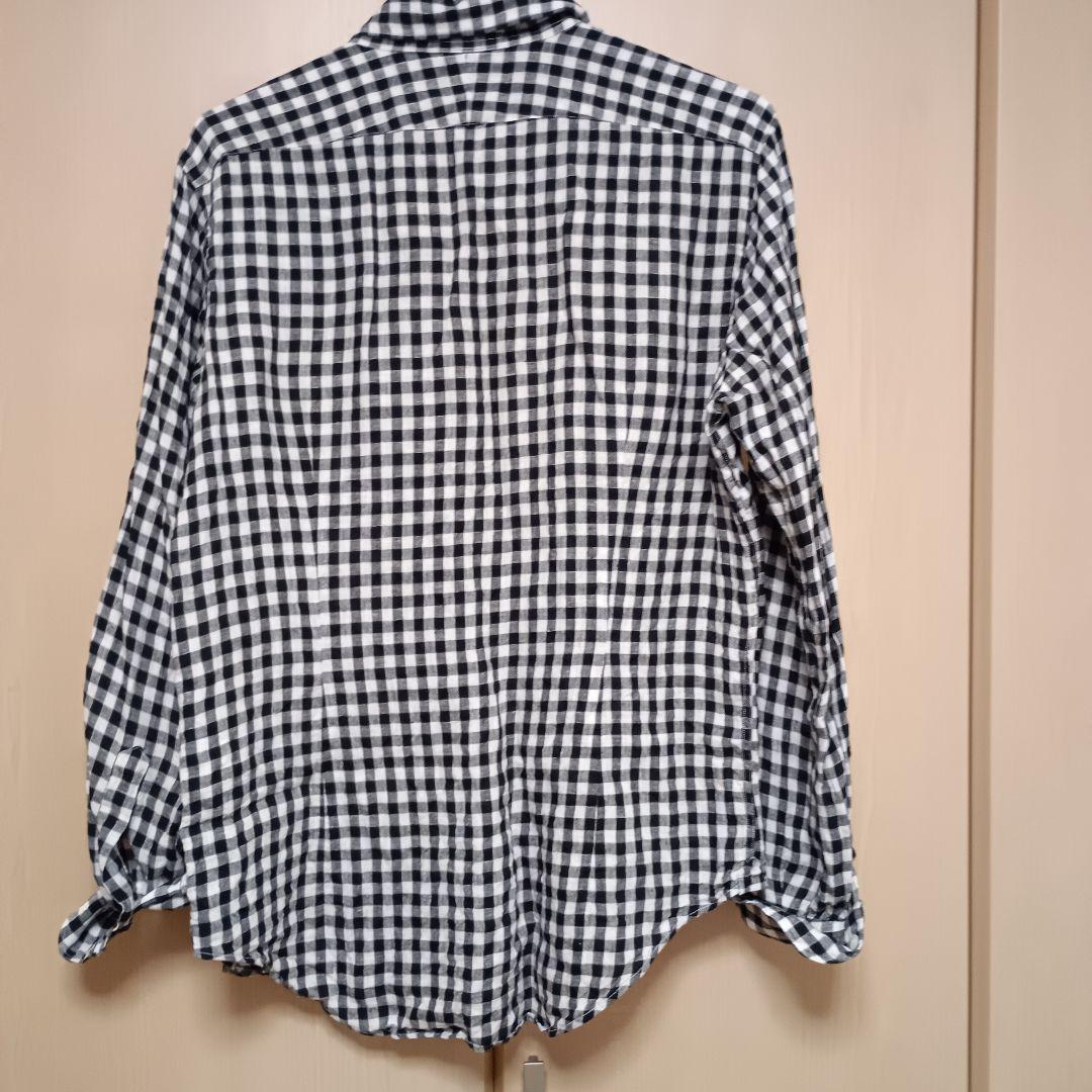 barneys newyork メンズ　ギンガムチェック　シャツ