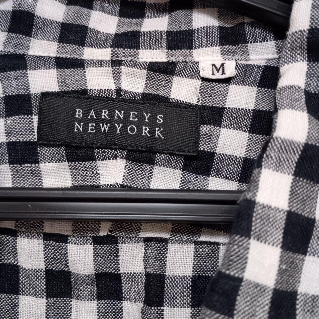 barneys newyork メンズ　ギンガムチェック　シャツ