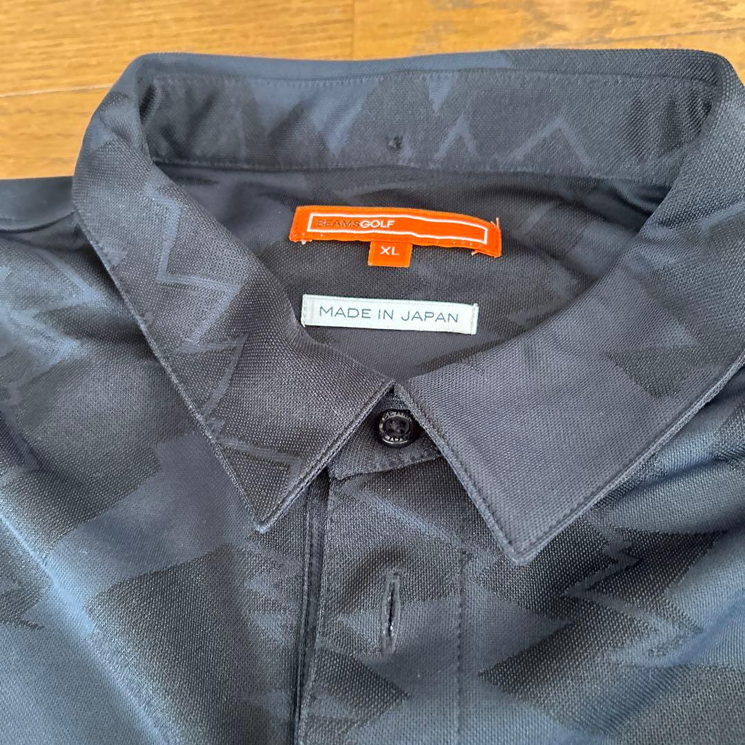 BEAMS GOLF ブラックポロシャツ XL