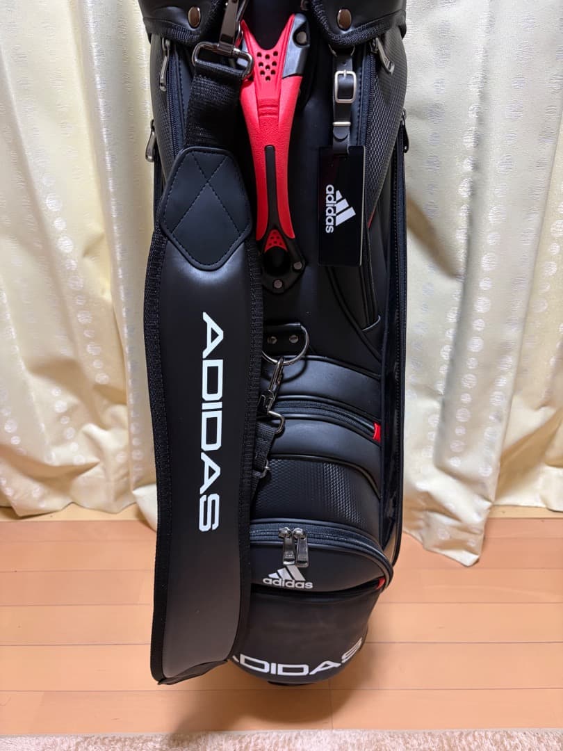 【美品】adidas アディダス キャディバッグ スリーバー 9.5型 4分割