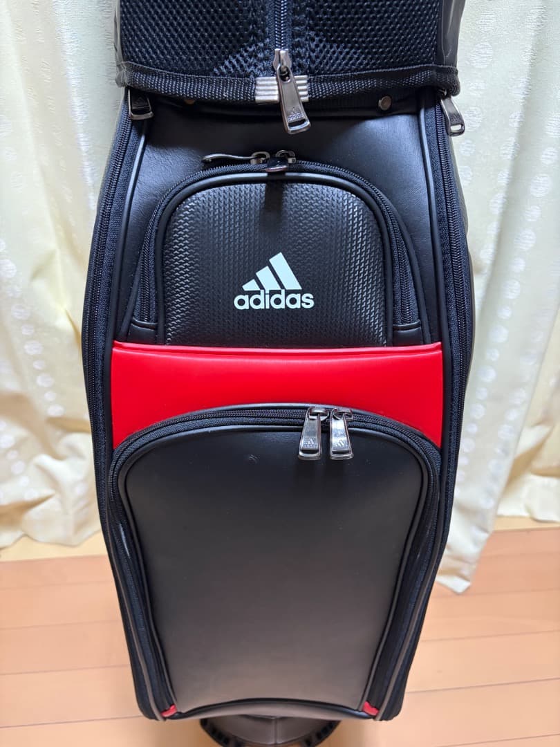 【美品】adidas アディダス キャディバッグ スリーバー 9.5型 4分割