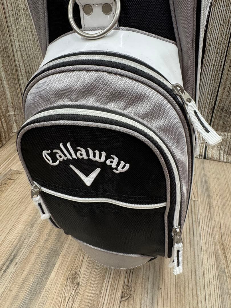 Callaway Solaire シンプル白黒 キャディバック ＋ ヘッドカバー