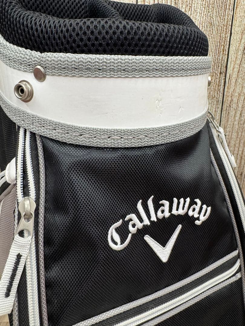 Callaway Solaire シンプル白黒 キャディバック ＋ ヘッドカバー