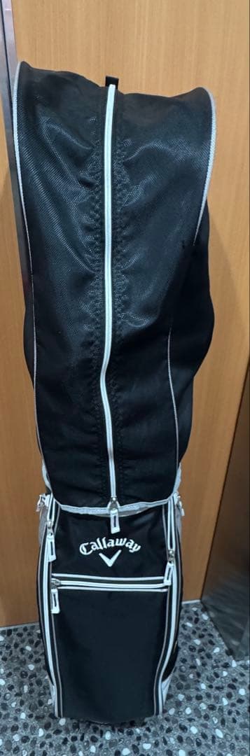 Callaway Solaire シンプル白黒 キャディバック ＋ ヘッドカバー