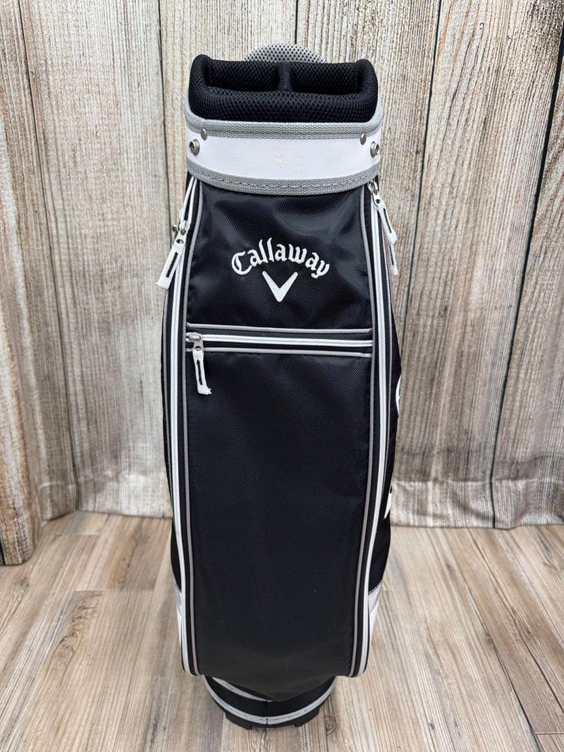 Callaway Solaire シンプル白黒 キャディバック ＋ ヘッドカバー