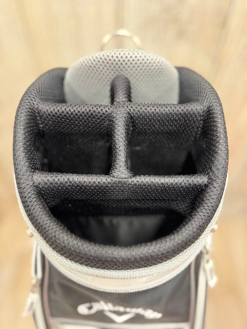 Callaway Solaire シンプル白黒 キャディバック ＋ ヘッドカバー