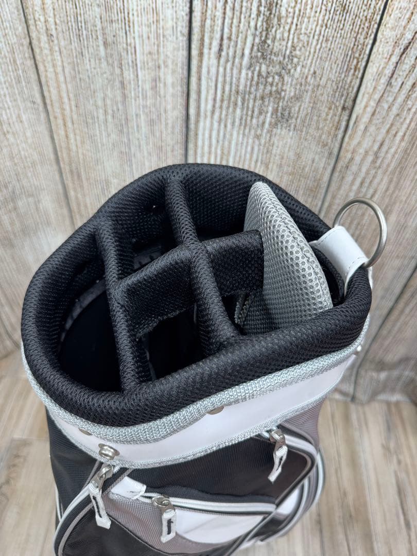 Callaway Solaire シンプル白黒 キャディバック ＋ ヘッドカバー