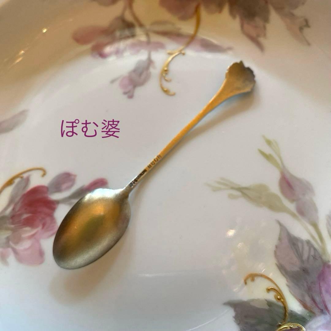 【米国】純銀 スターリングシルバー／スプーン「エナメル」
