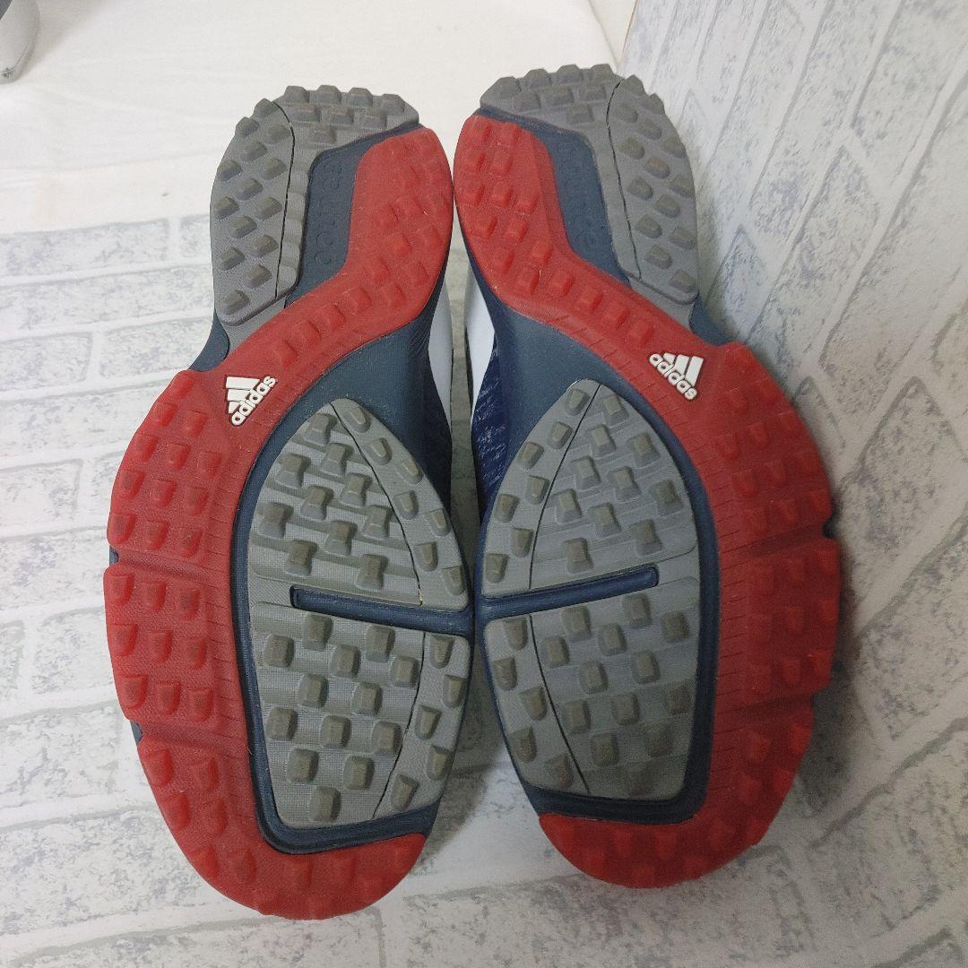 adidas ゴルフシューズ bounce ホワイト/ネイビー/レッド