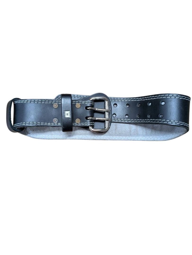 ゴールドジム　G3368トレーニングレザーベルト（パッド付） Mサイズ