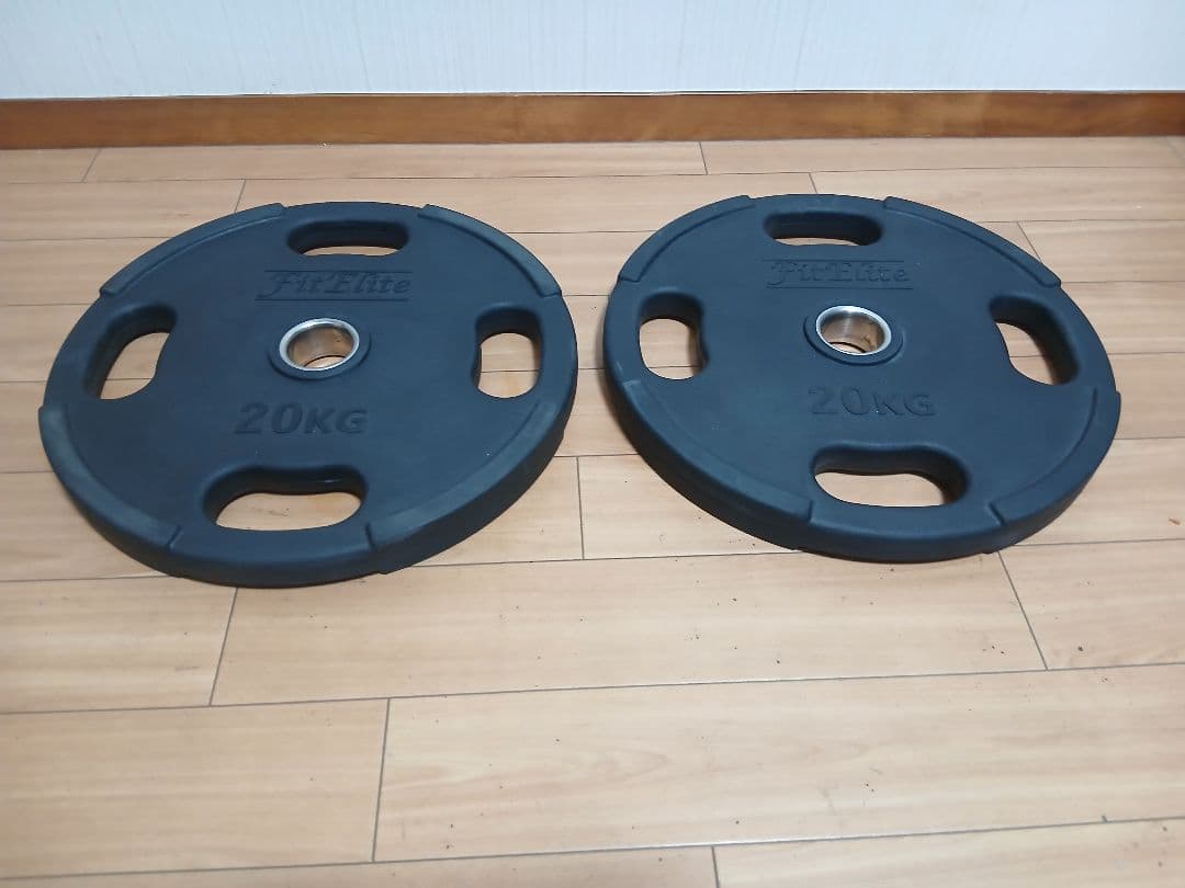 ①オリンピック バーベル プレート 20kg FitEliteフィットエリート
