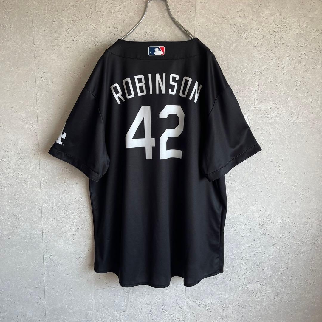 ロサンゼルス ドジャース ジャッキー ロビンソン ベースボールシャツ MLB