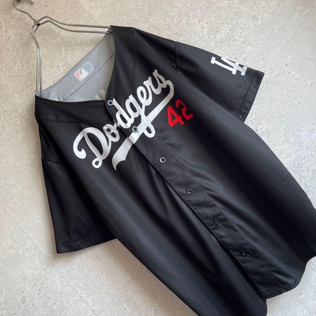 ロサンゼルス ドジャース ジャッキー ロビンソン ベースボールシャツ MLB
