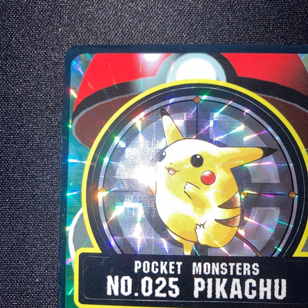 極美品　ポケモン シールダス プリズム 025 ピカチュウ 1997年