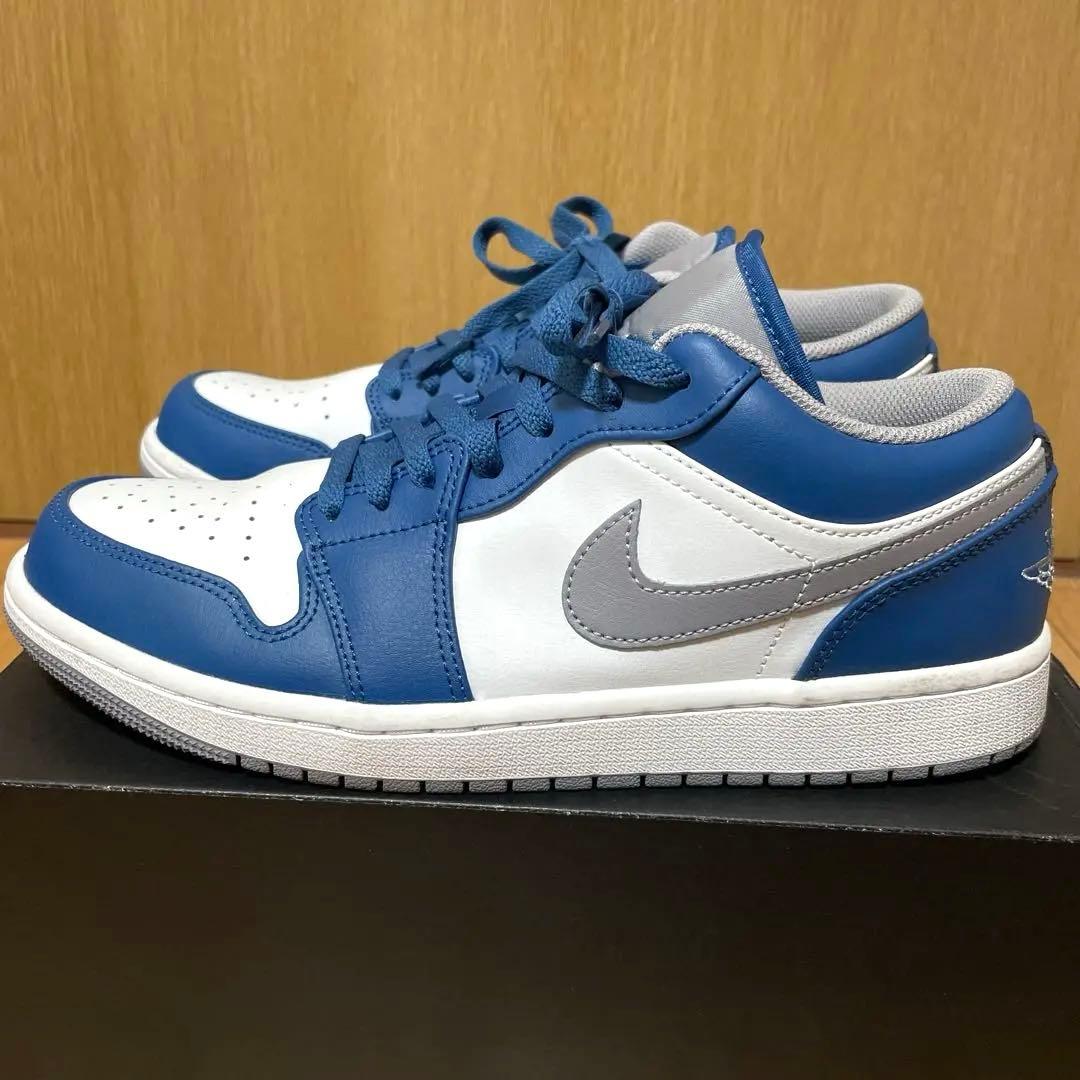 美品　Nike Air Jordan 1 Low True Blue