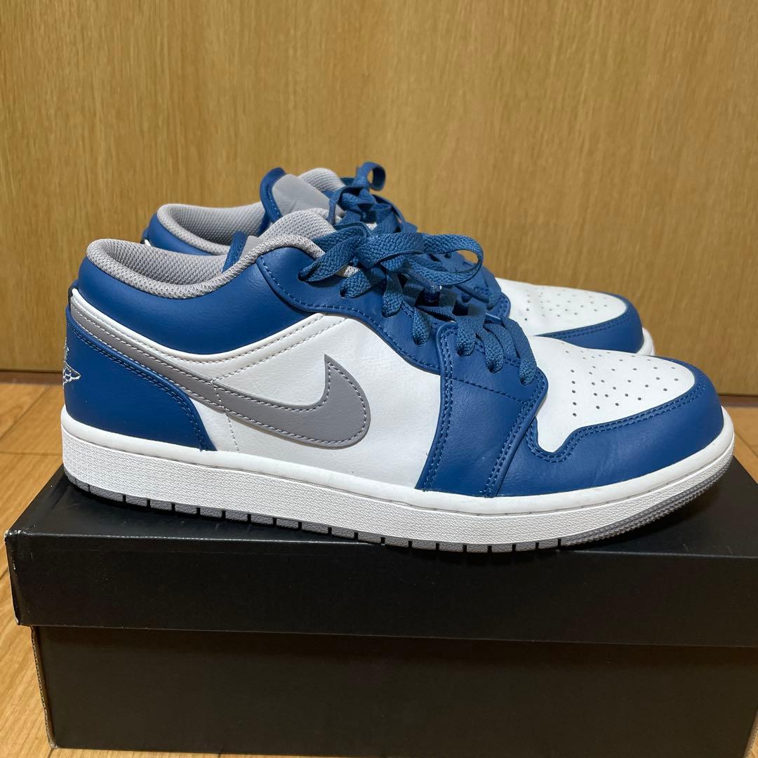 美品　Nike Air Jordan 1 Low True Blue