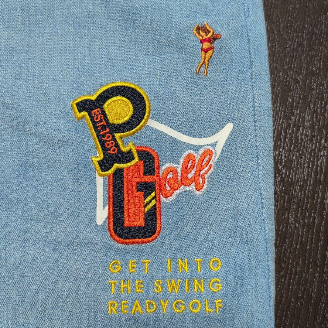 PEARLY GATES パーリーゲイツ☆ライトブルー ショートパンツ5