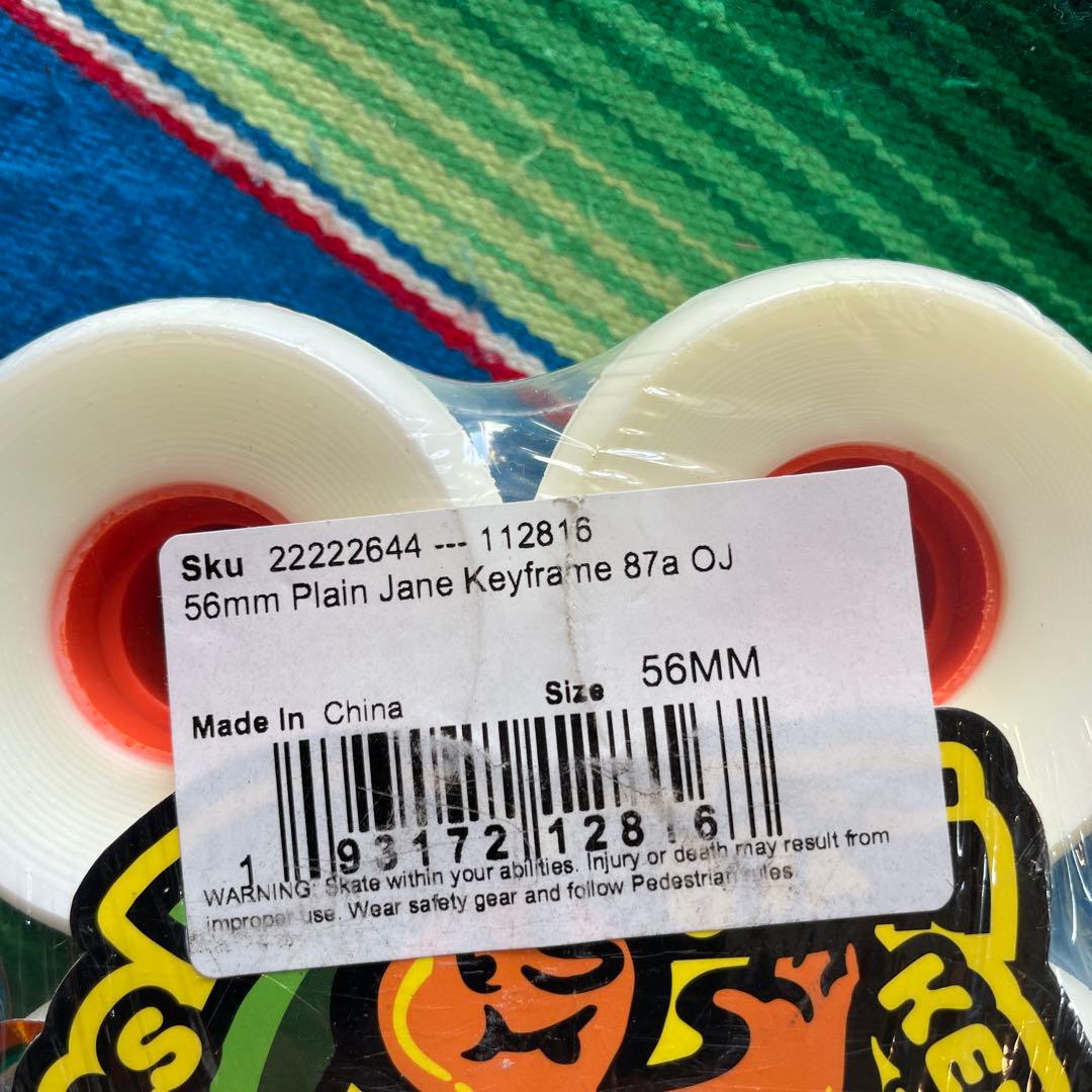 OJ WHEELS Keyframe 56MM 87Aスケボーウィール