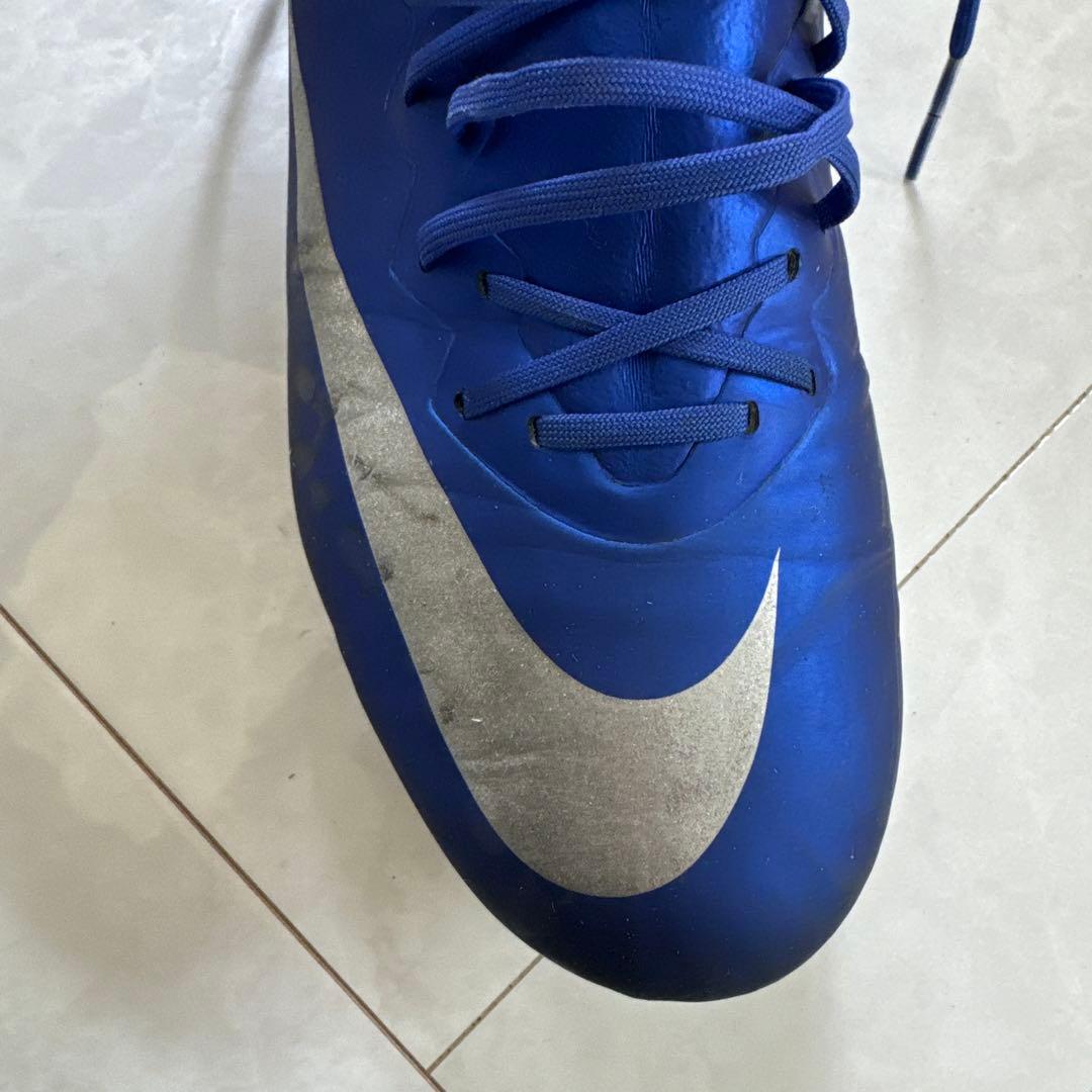 【レア】Nike CR7 青 シルバー スパイクシューズ 収納袋付き
