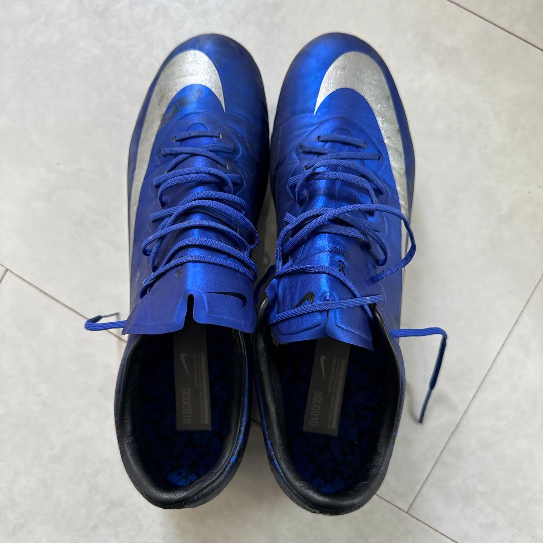 【レア】Nike CR7 青 シルバー スパイクシューズ 収納袋付き