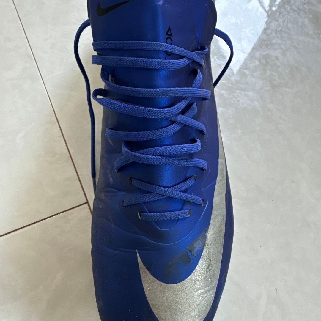 【レア】Nike CR7 青 シルバー スパイクシューズ 収納袋付き