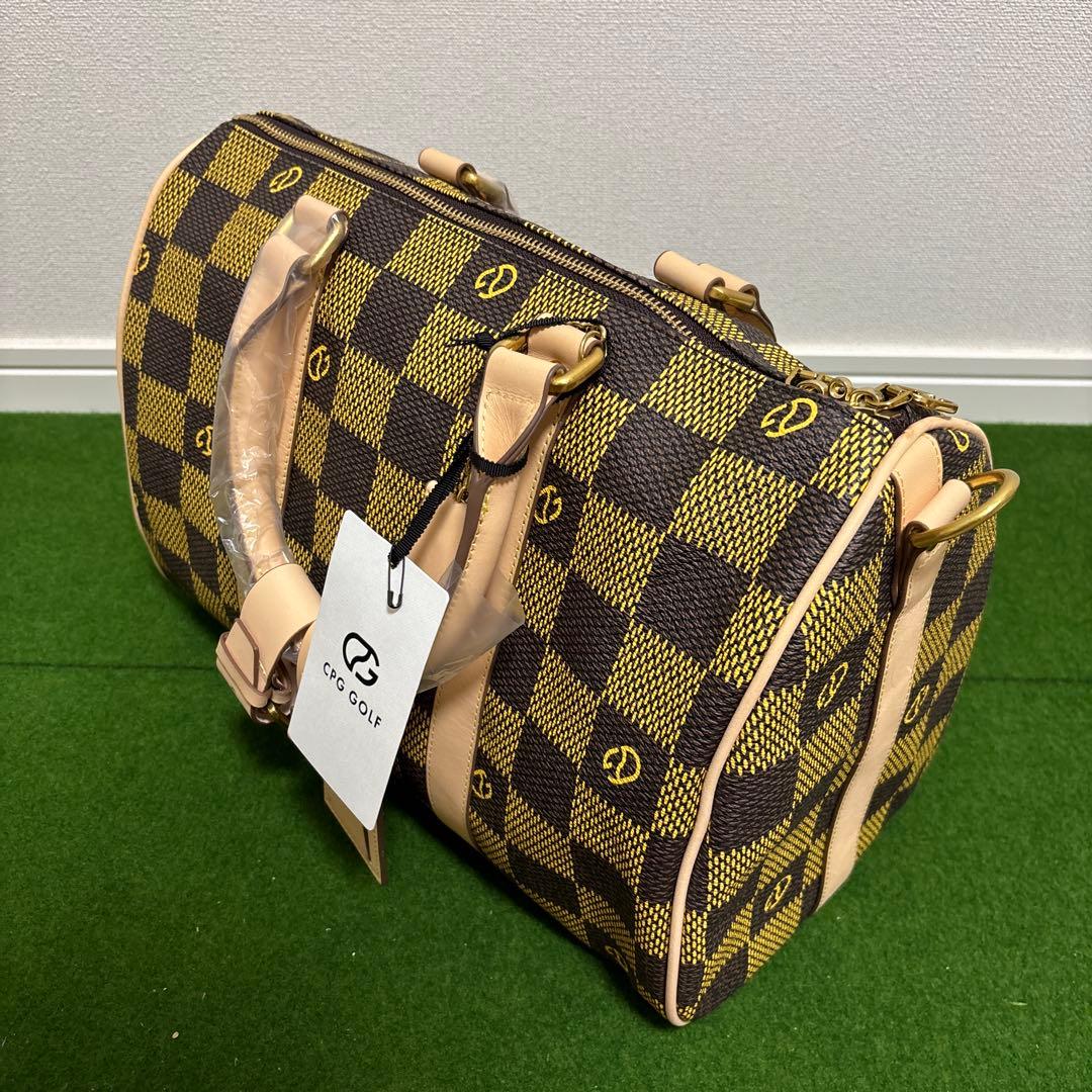 【新品未使用】CPG GOLF チェック柄ボストンバッグ