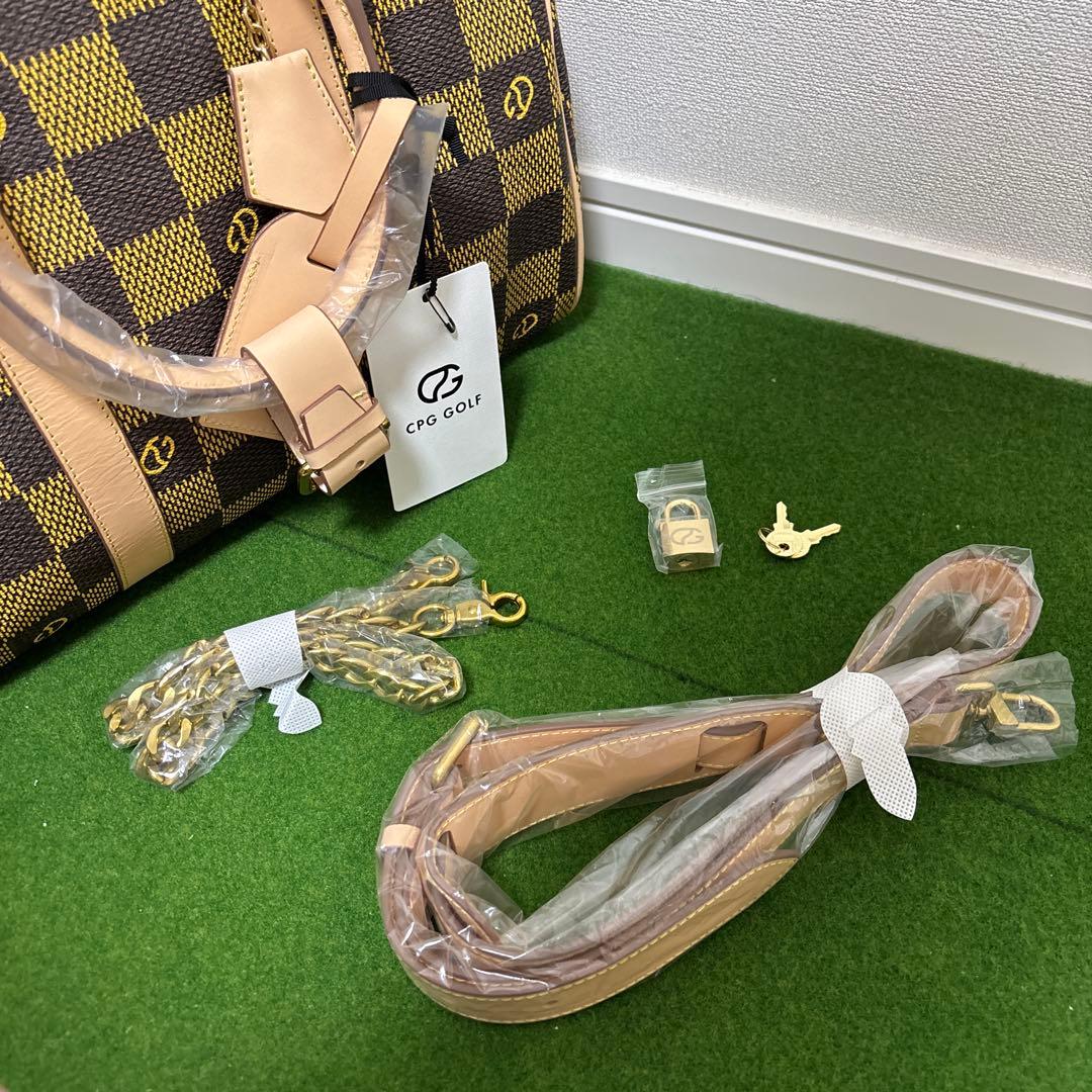 【新品未使用】CPG GOLF チェック柄ボストンバッグ