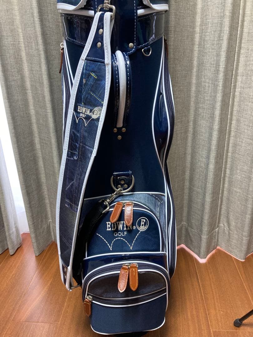 EDWIN デニム風キャディバッグとセルフスタンドバッグセット