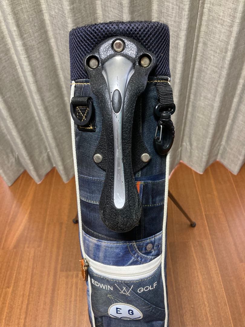 EDWIN デニム風キャディバッグとセルフスタンドバッグセット
