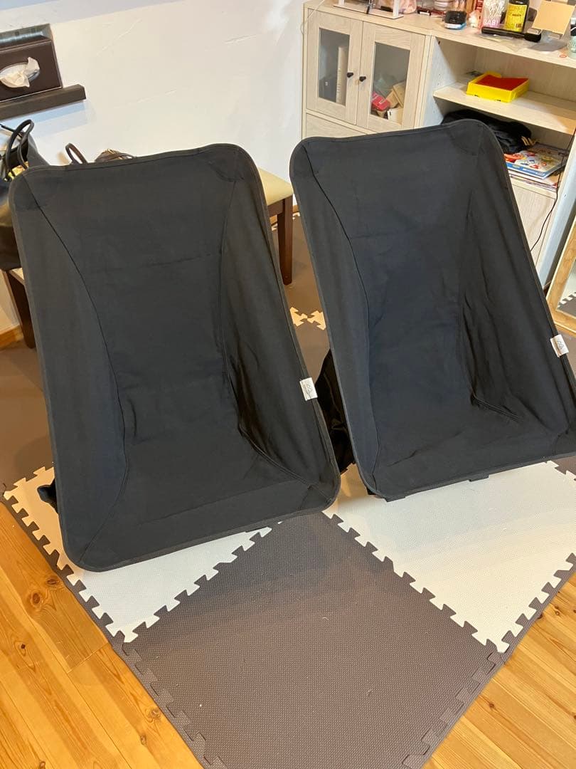 ナイスナ椅子　黒 スゴイッス類似品　アウトドアチェア 2脚セット　ばら売り可