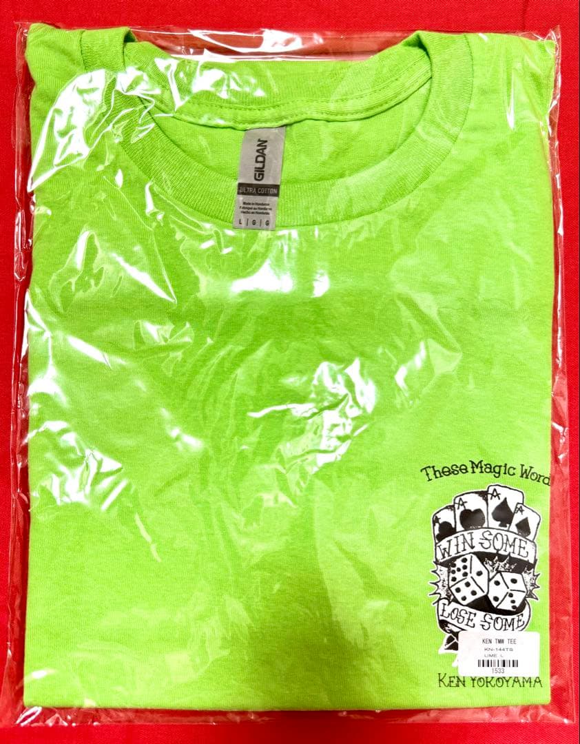 新品 KEN YOKOYAMA 横山 健『TMW』Ｔシャツ緑L ハイスタンダード