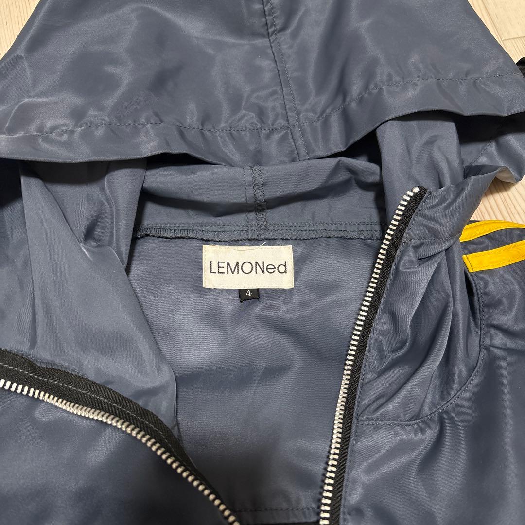 【美品】LEMONed hide ラインパーカー ナイロン