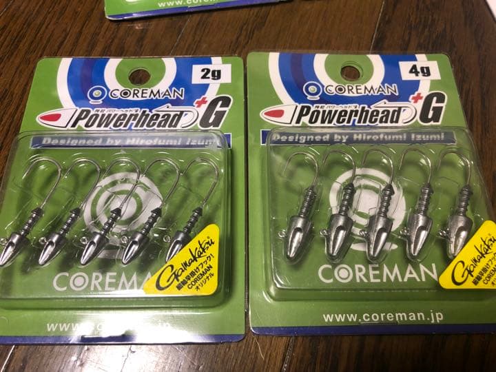コアマン アルカリダートヘッド パワーヘッド ジグヘッド 銀金粉 2467g