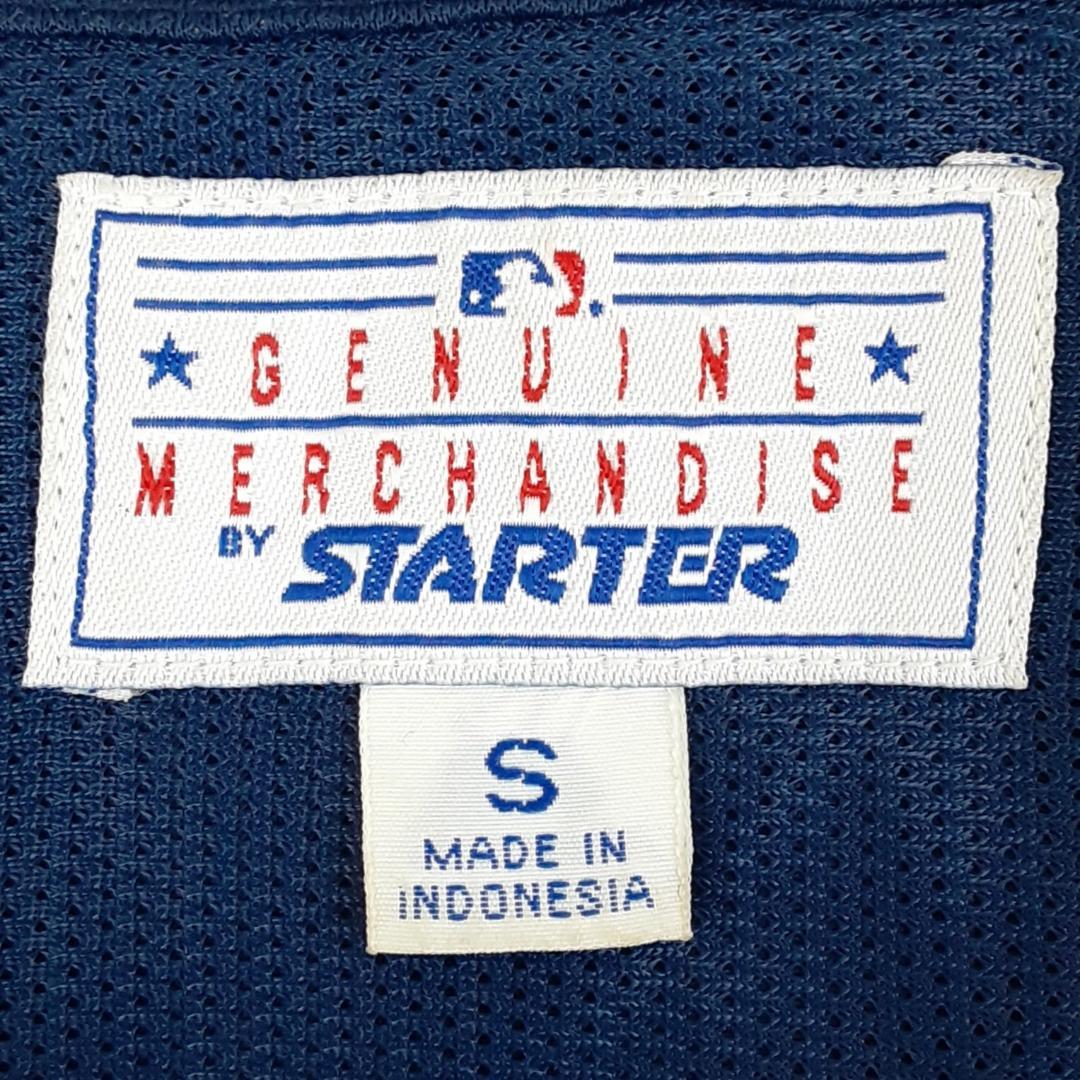 美品◎STARTER NY トレーニングウェア ハーフジップメッシュ 紺 S
