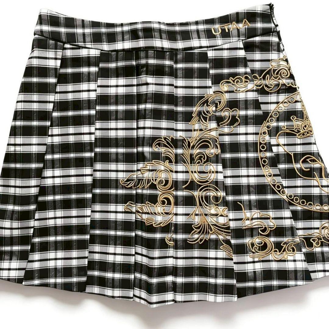 新品　UTAA　ユタ　ゴルフ　チェックスカート　Ｓ