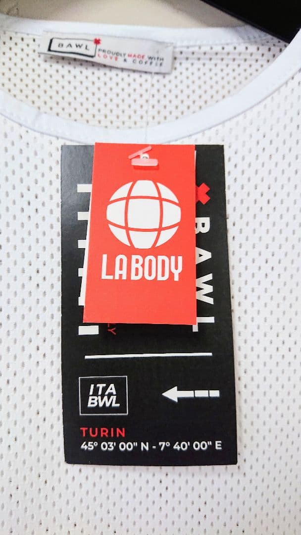 LABODY BAWL フィットネスウエア トップス 白