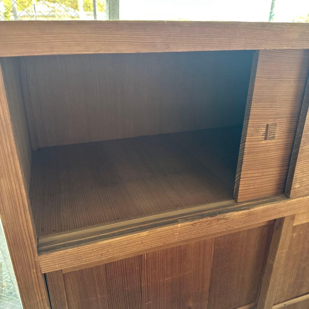 えっ！びっくり最終お値下げ！ヴィンテージ　置き水屋　茶道具入れ　杉無垢材