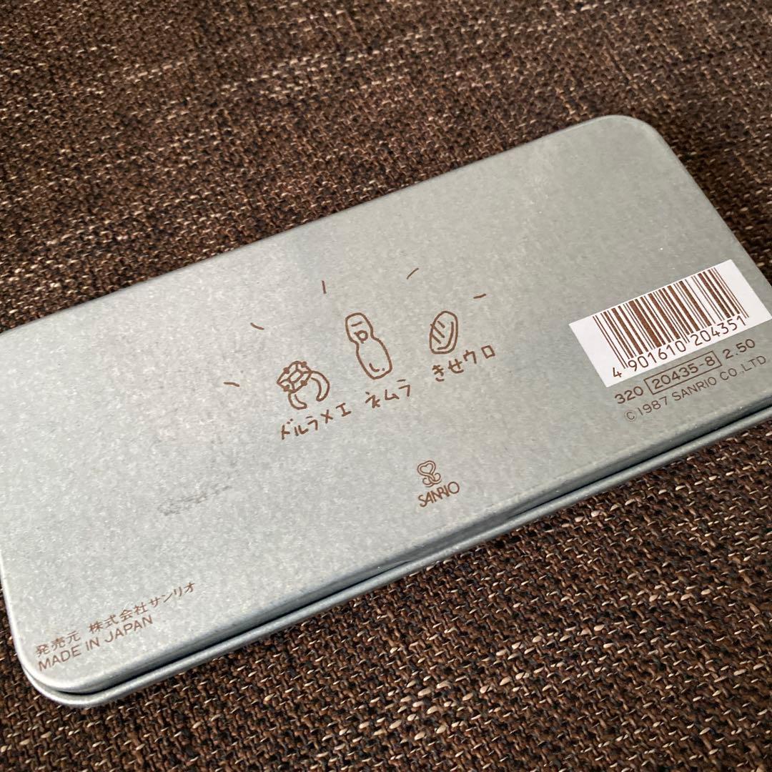 サンリオレトロ ウメ屋雑貨店 筆箱 缶ペンケース 裁縫セット 昭和ファンシー