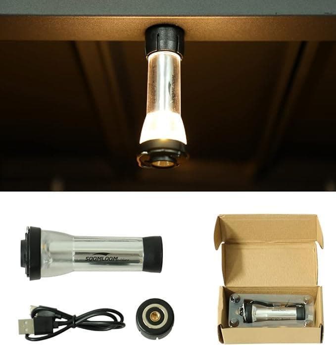 【２個】SoomLoom 充電式2way LEDランタン マグネットマウント付