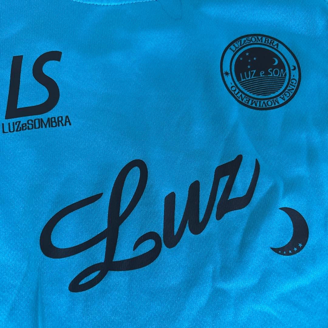 LZSB サッカーウェアセット 水色/黒　ジュニア160 ルースイソンブラ