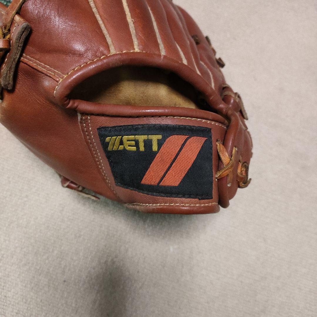 中古ZETT 軟式左利き用グローブ ブラウン